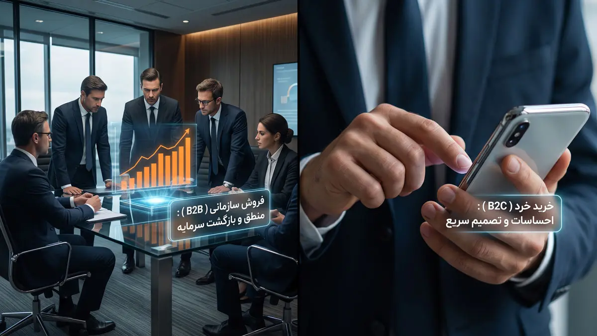 مقایسه استراتژیک تفاوت های کلیدی سیستم B2B و B2C